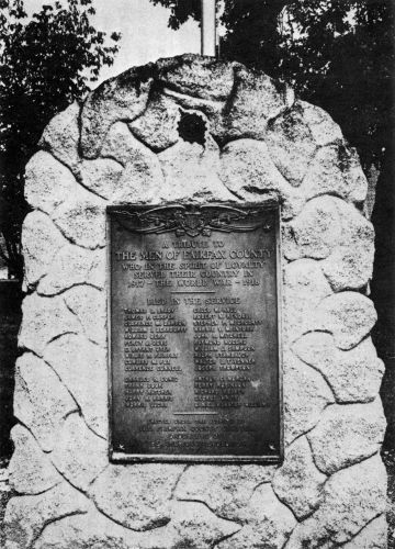 World War I Memorial Plaque.