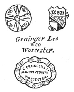 Kerr and Binns Marks. Grainger, Lee and Co. Marks